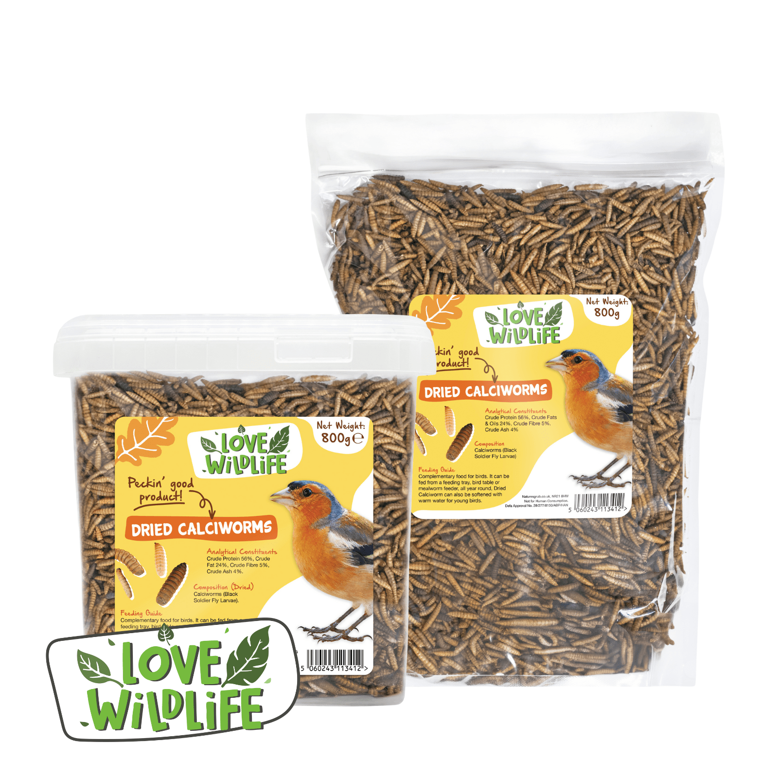 Natures Grub Love Wildlife Dried Calciworms
