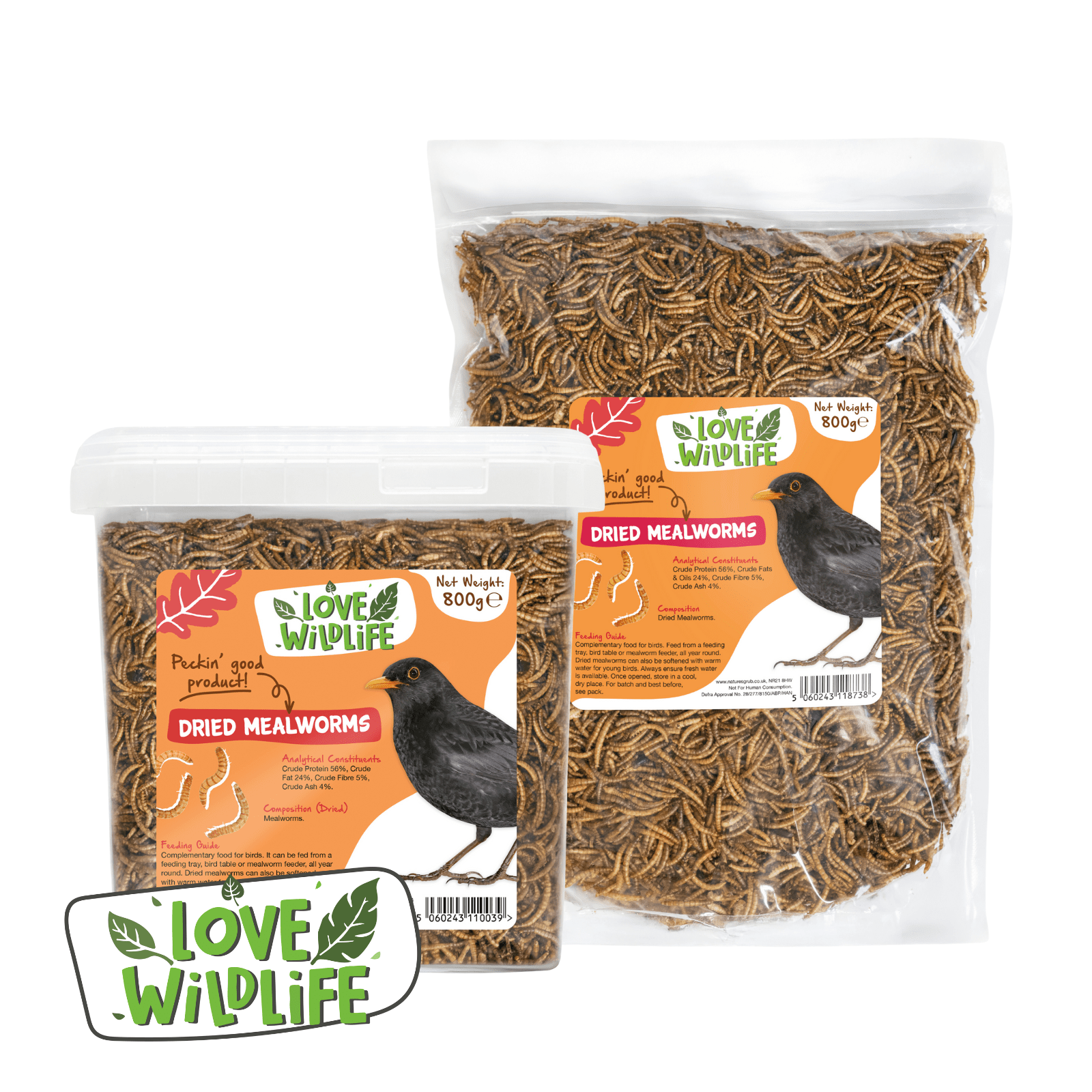 Natures Grub Love Wildlife Dried Mealworms