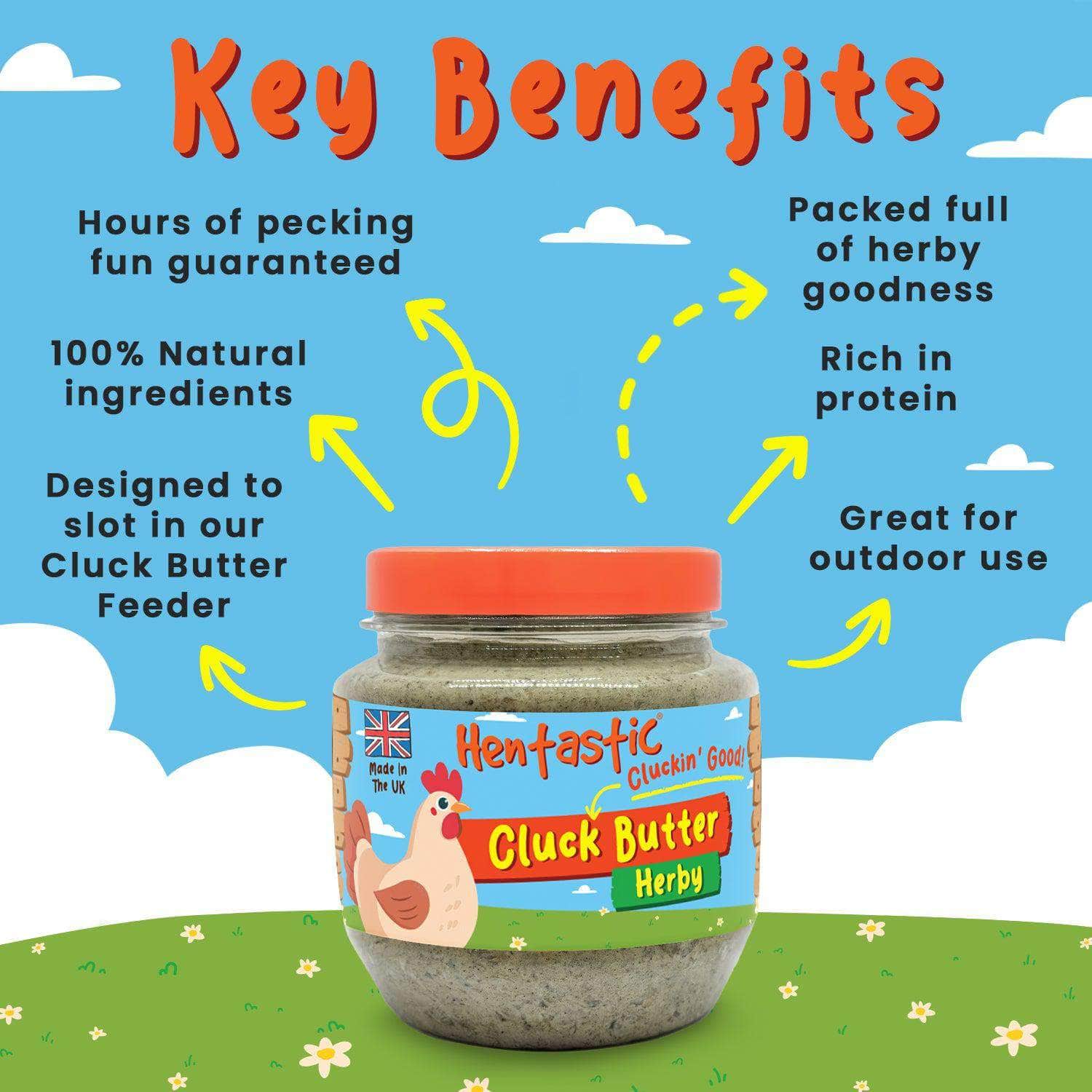 Natures Grub Hentastic Herbal Cluck Butter 400g