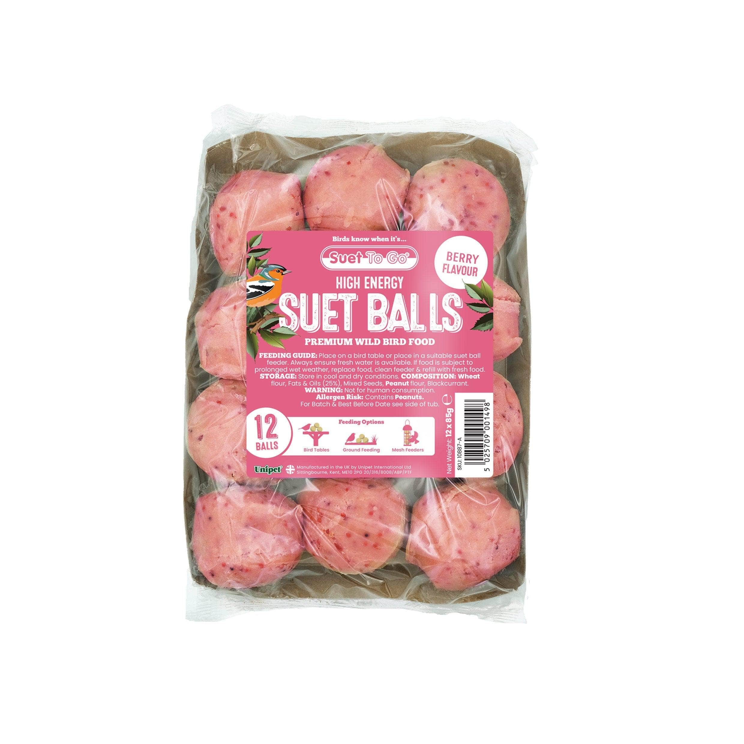 Suet To Go Suet Balls 12pk - Berry