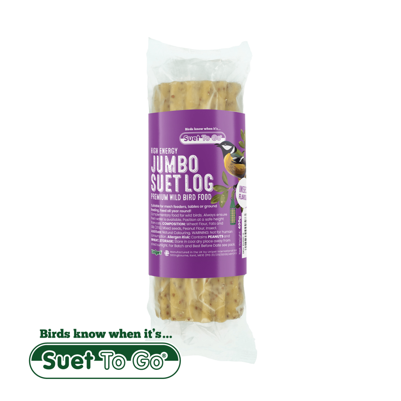 Suet To Go Suet To Go Jumbo Suet Logs - Insect