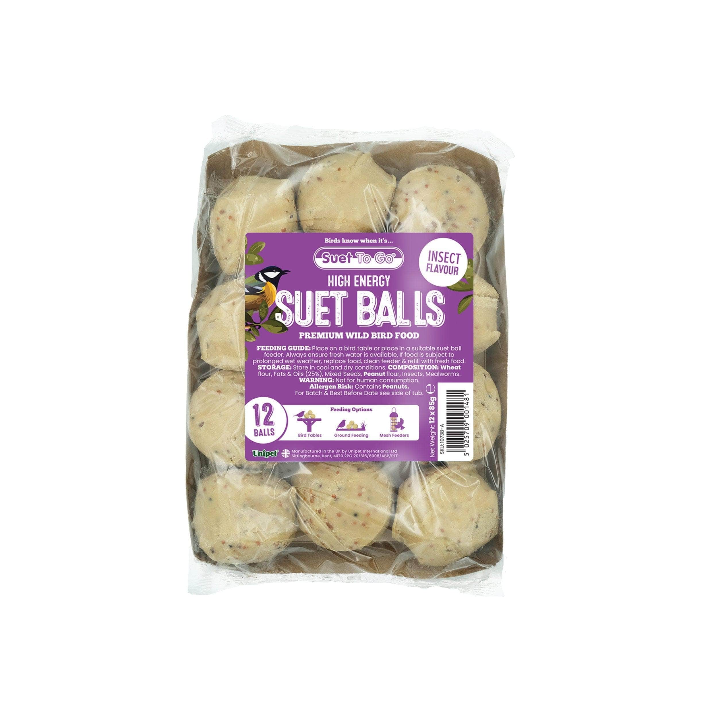 Suet To Go Suet Balls 12pk - Insect