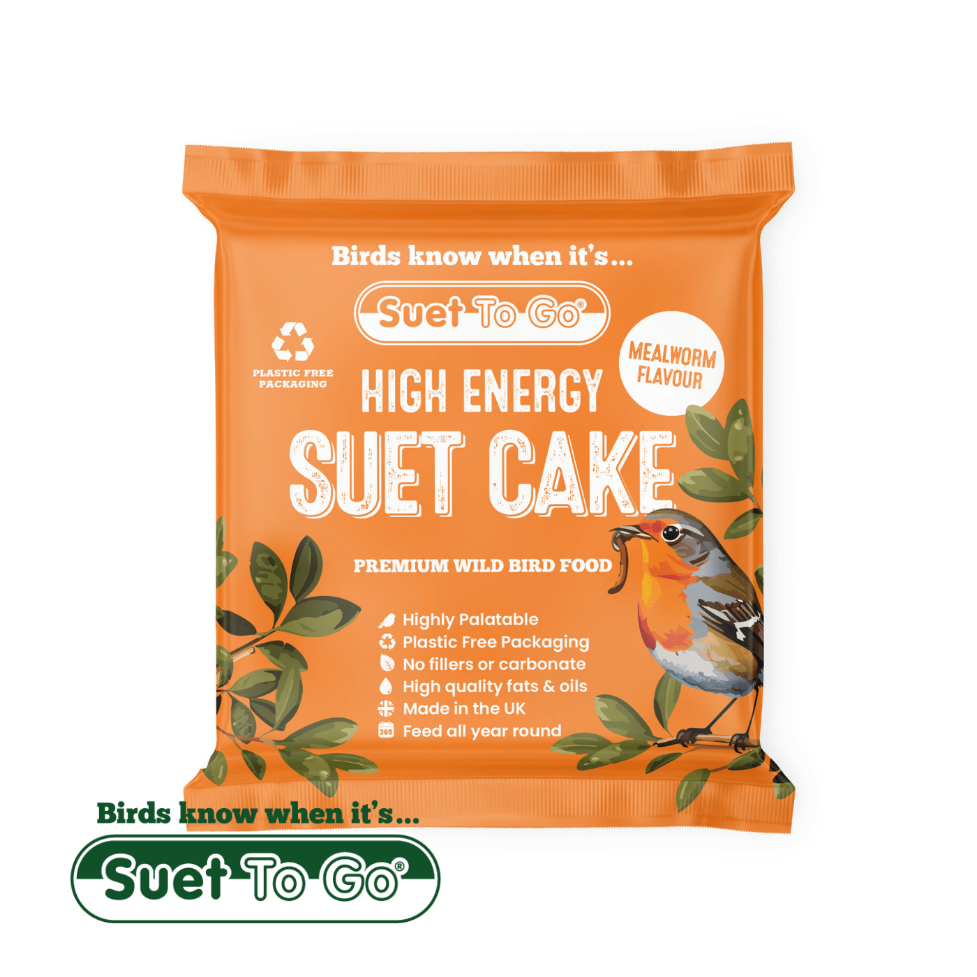 Suet To Go Suet To Go Suet Cake - Mealworm
