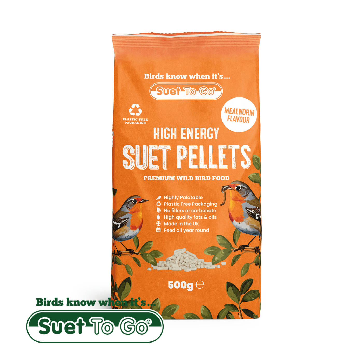 Suet To Go Suet To Go Suet Pellets 500g - Mealworm