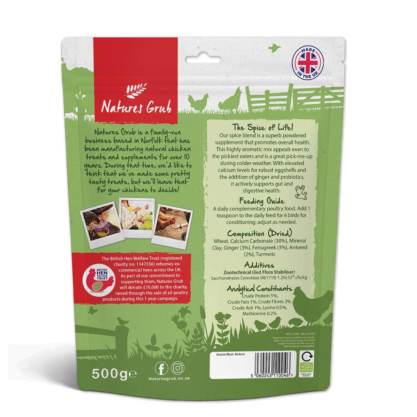 The Birdfood Warehouse Spice Blend with Probiotics