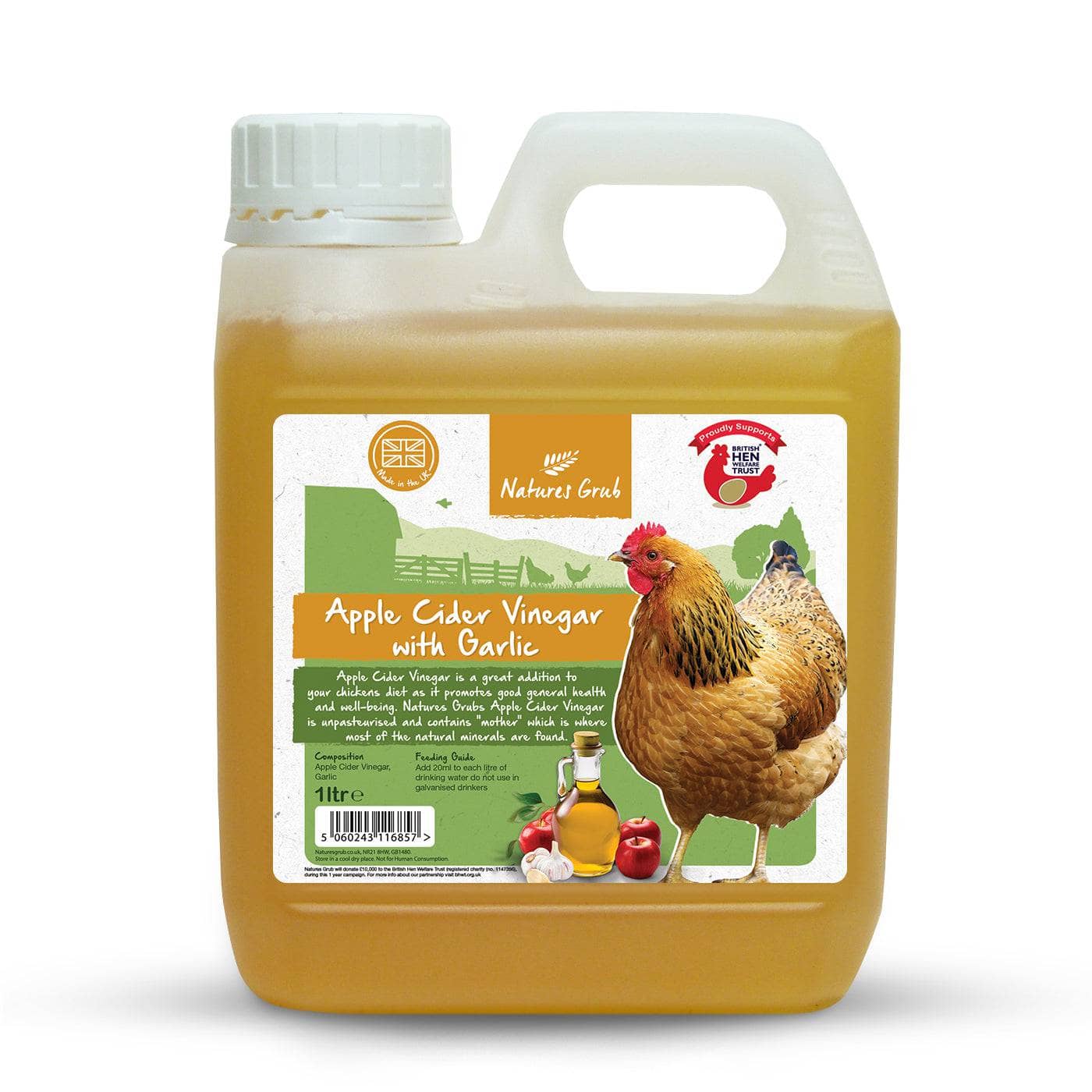 The Birdfood Warehouse Apple Cider Vinegar with Garlic