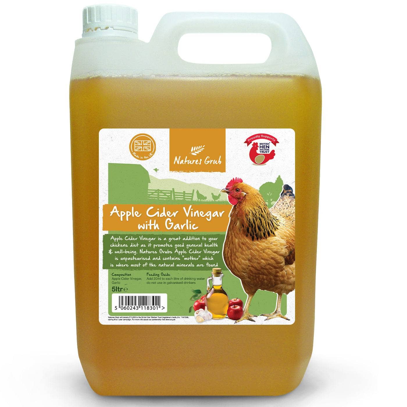 The Birdfood Warehouse Apple Cider Vinegar with Garlic