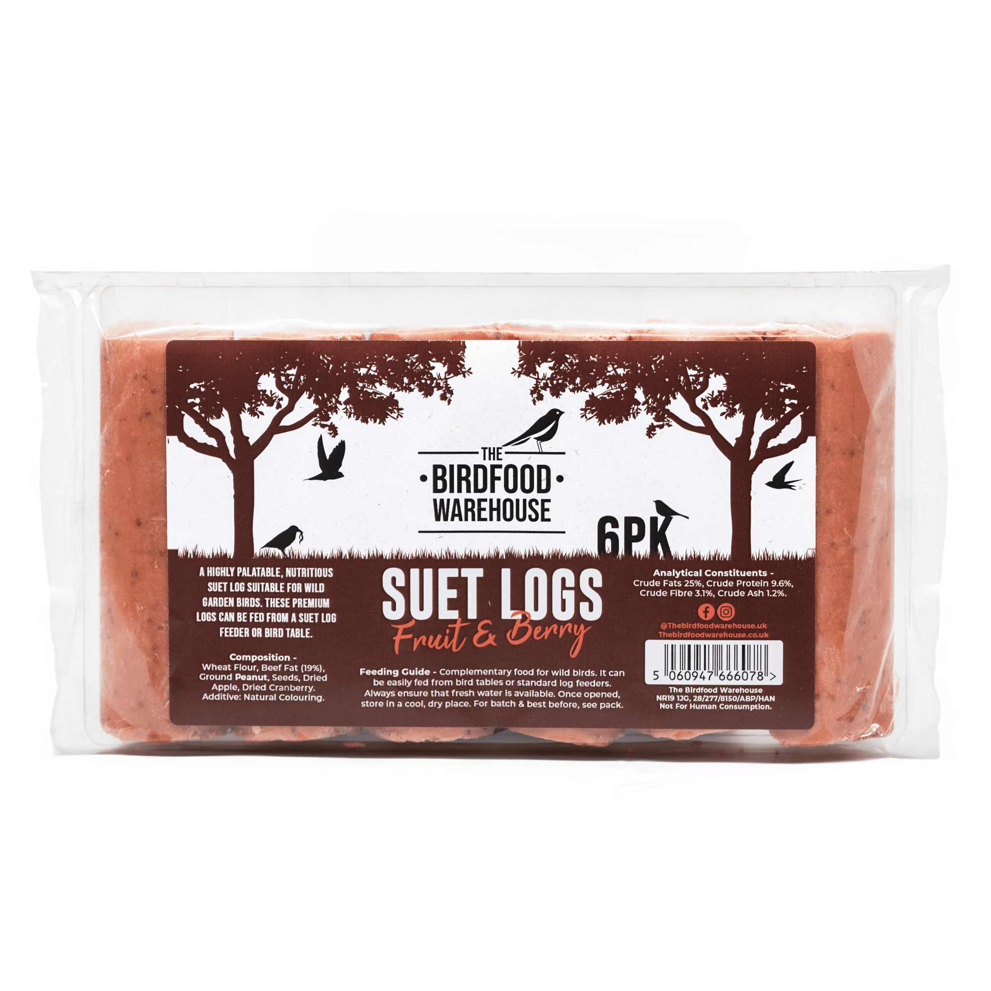 The Birdfood Warehouse Fruit & Berry Suet Logs