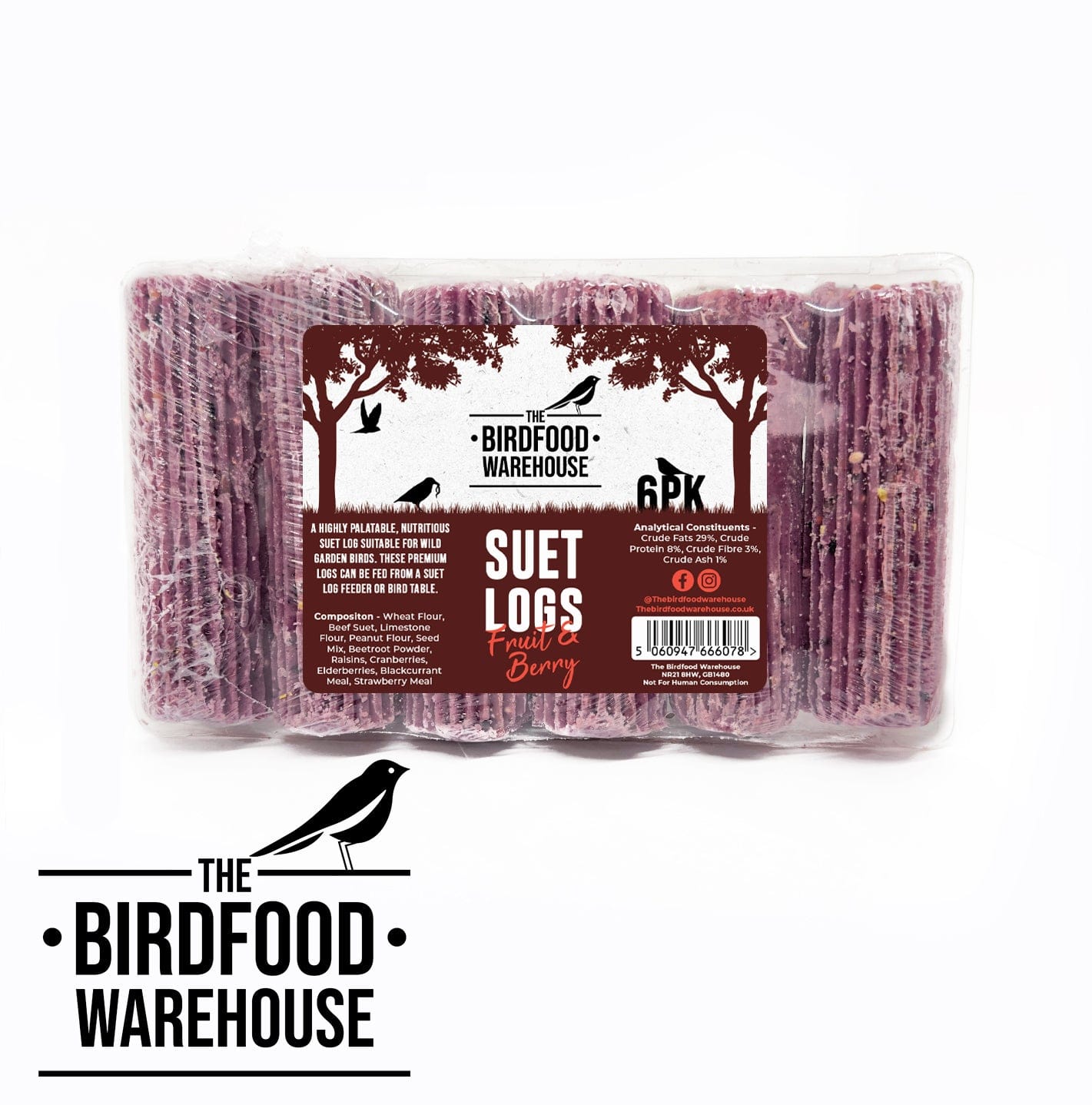 The Birdfood Warehouse Fruit & Berry Suet Logs