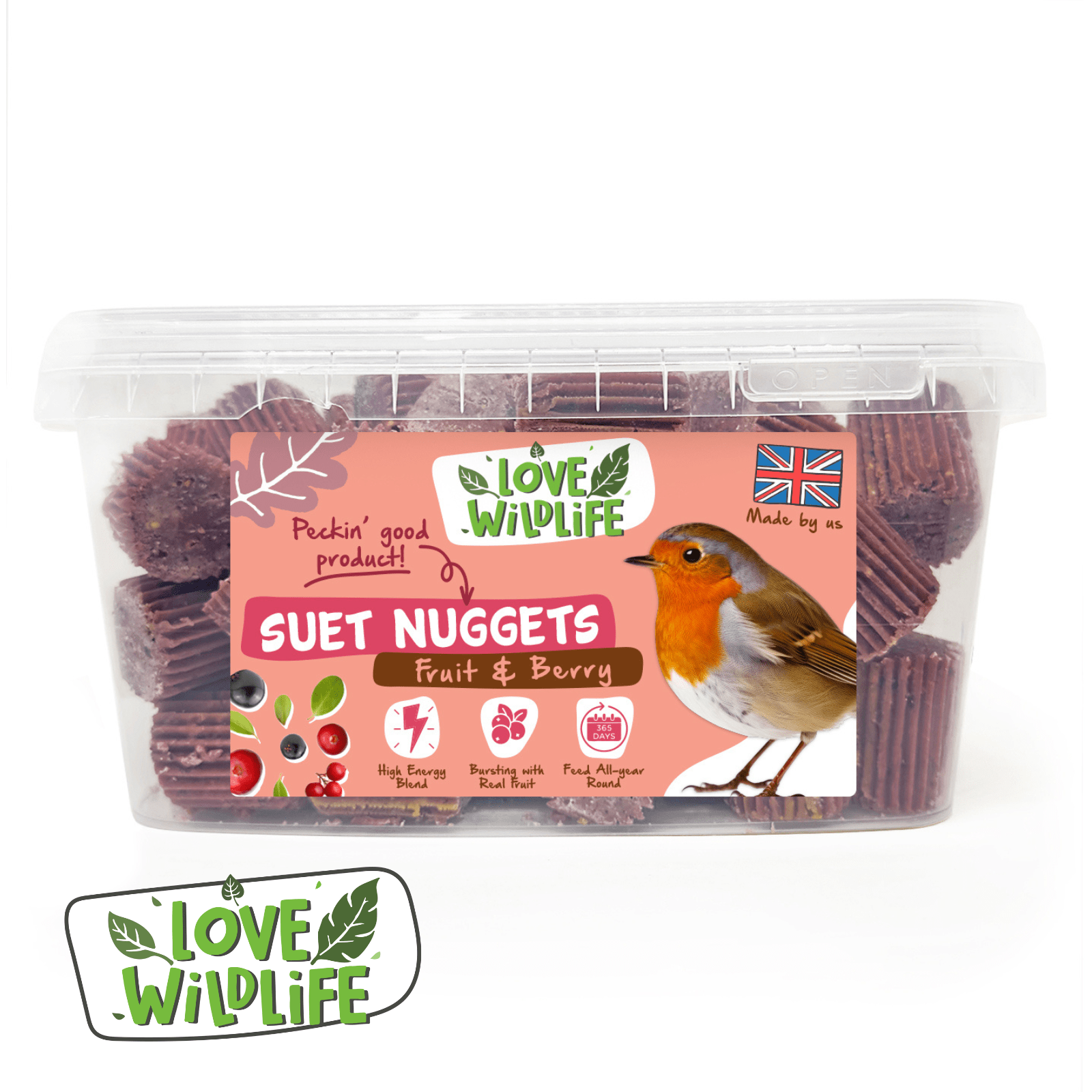 The Birdfood Warehouse Love Wildlife Fruit & Berry Suet Nuggets