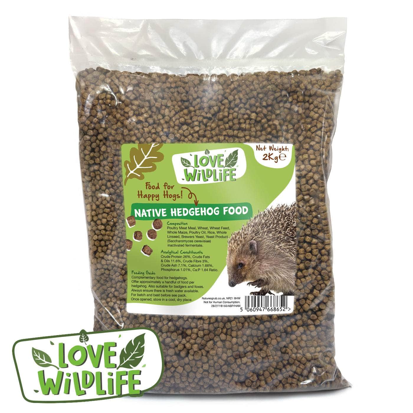 The Birdfood Warehouse Love Wildlife Native Hedgehog Food