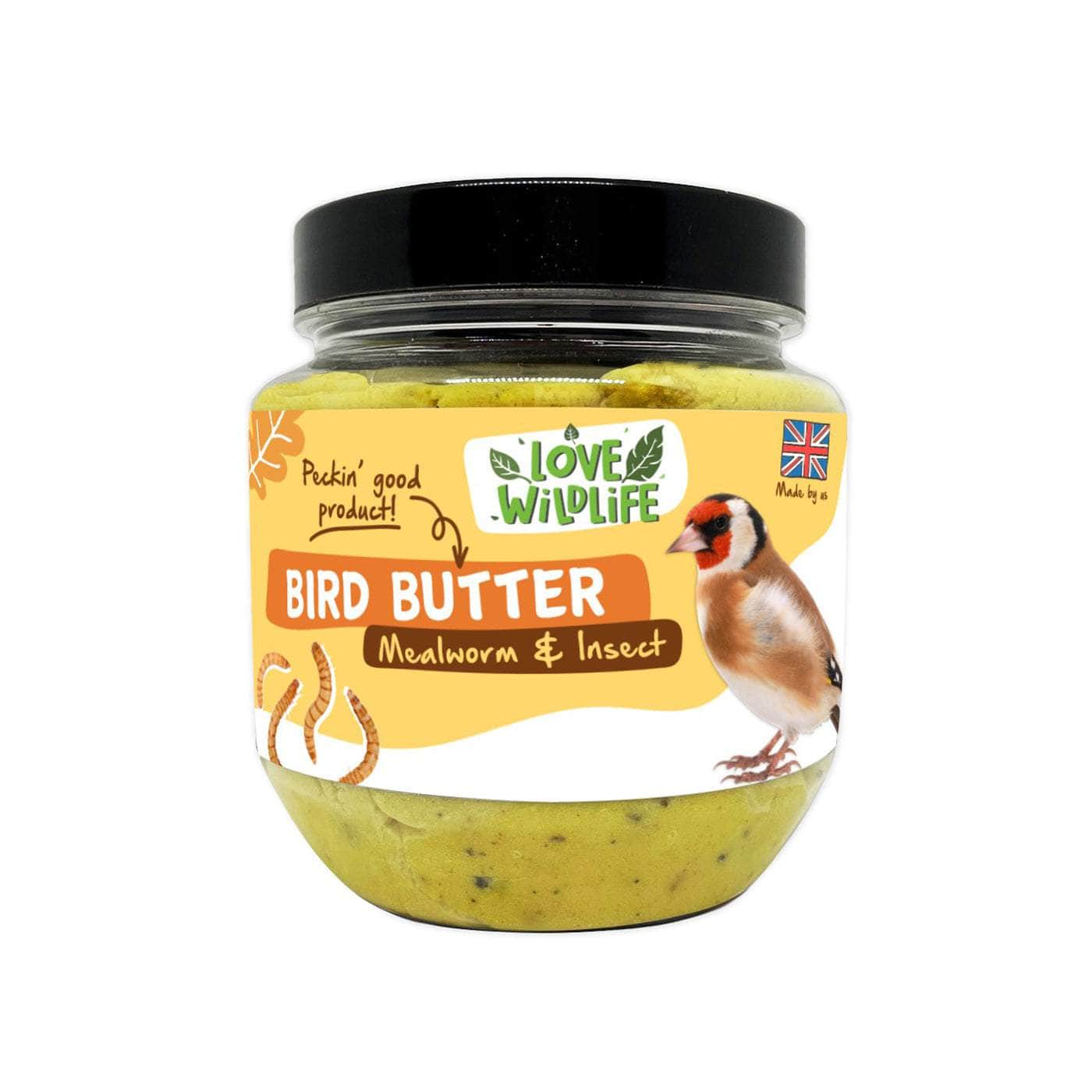 The Birdfood Warehouse Love Wildlife Mealworm & Insect Bird Butter 375g