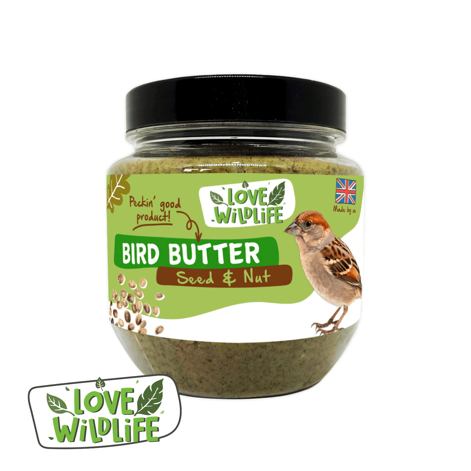 The Birdfood Warehouse Love Wildlife Seed & Nut Bird Butter 375g