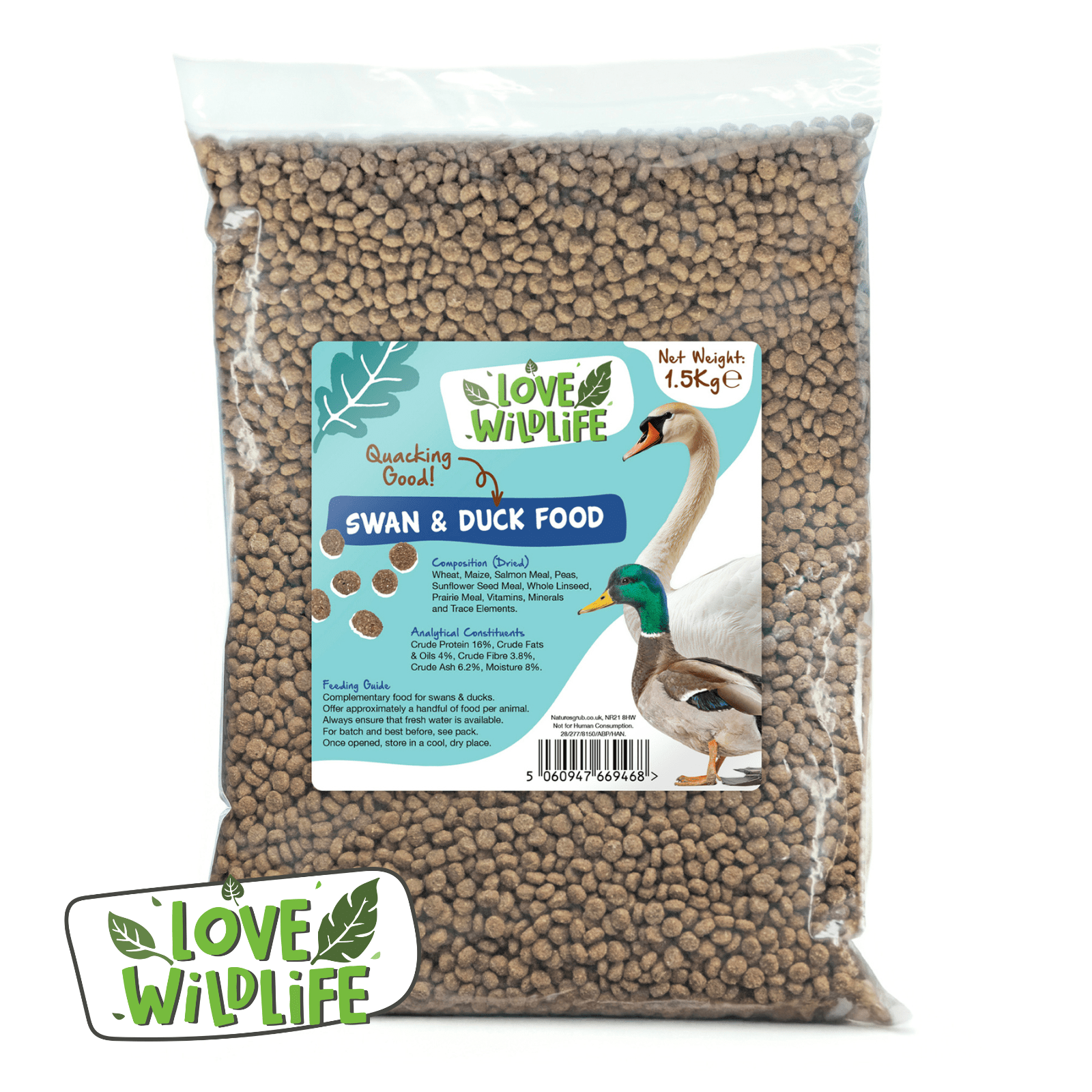 The Birdfood Warehouse Love Wildlife Swan & Duck Food