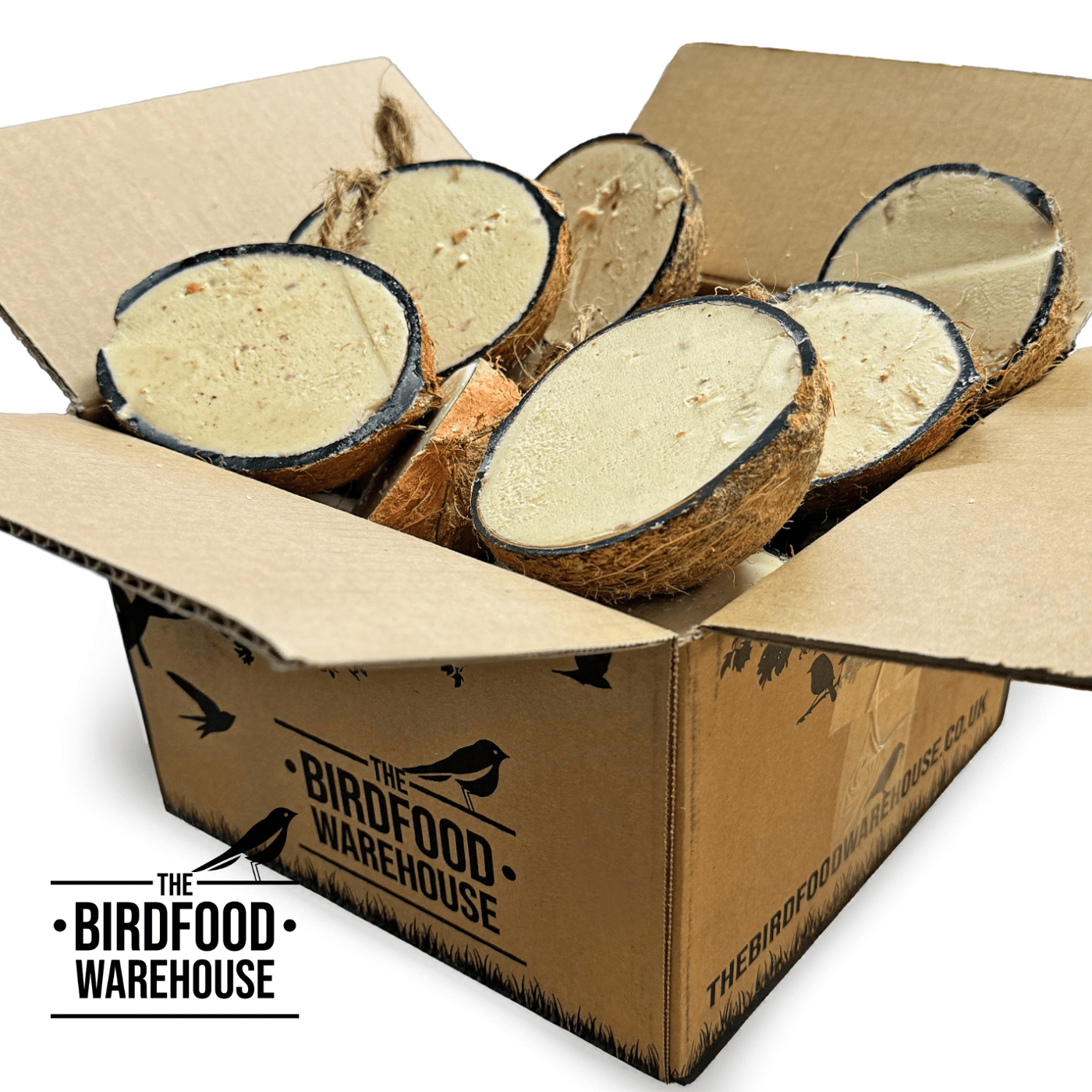 The Birdfood Warehouse Peanut Butter Coconut Half Feeder