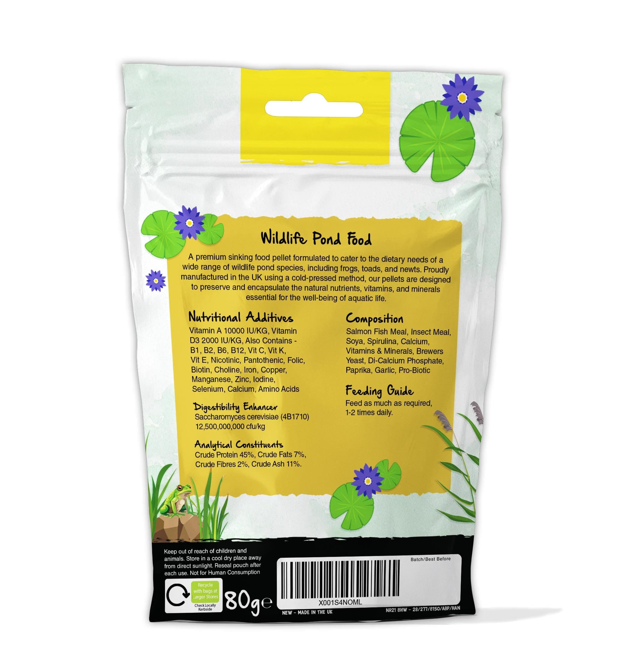 The Birdfood Warehouse Wildlife Pond Food 80g